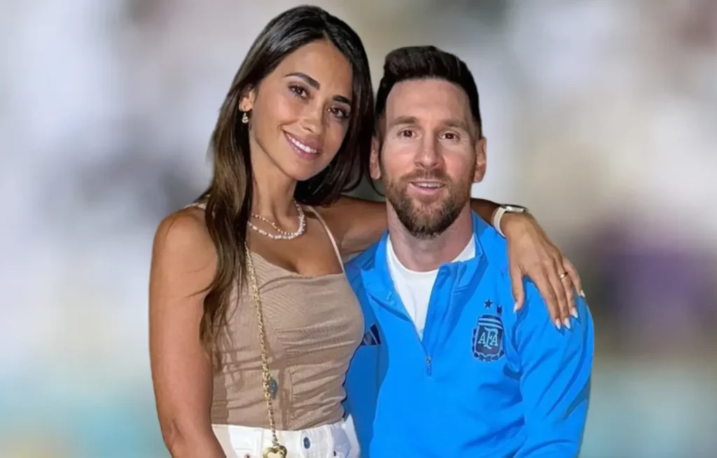 messi y Antonela Roccuzzo