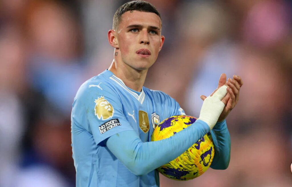 Phil Foden después de catorce año le da al Manchester City el Máximo premio de la Premier Legue