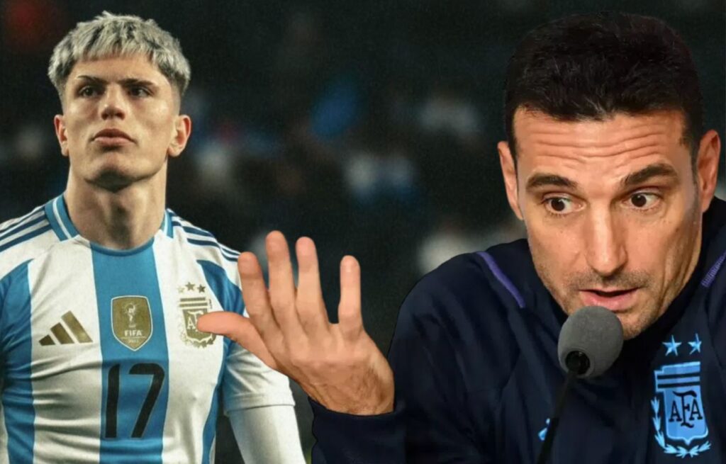 Lionel Scaloni Explica porque no ha jugado Alejandro Garnacho y cuando lo dejara entrar al campo