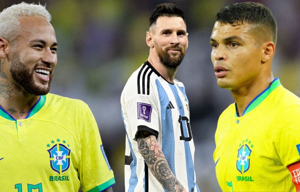 Thiago Silva habla duramente de Messi y lo compara con Neymar