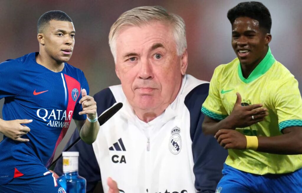 (VIDEO) Carlo Ancelotti rompe el silencio y habla por Primera Vez Sobre Endrick y Kylian Mbappé