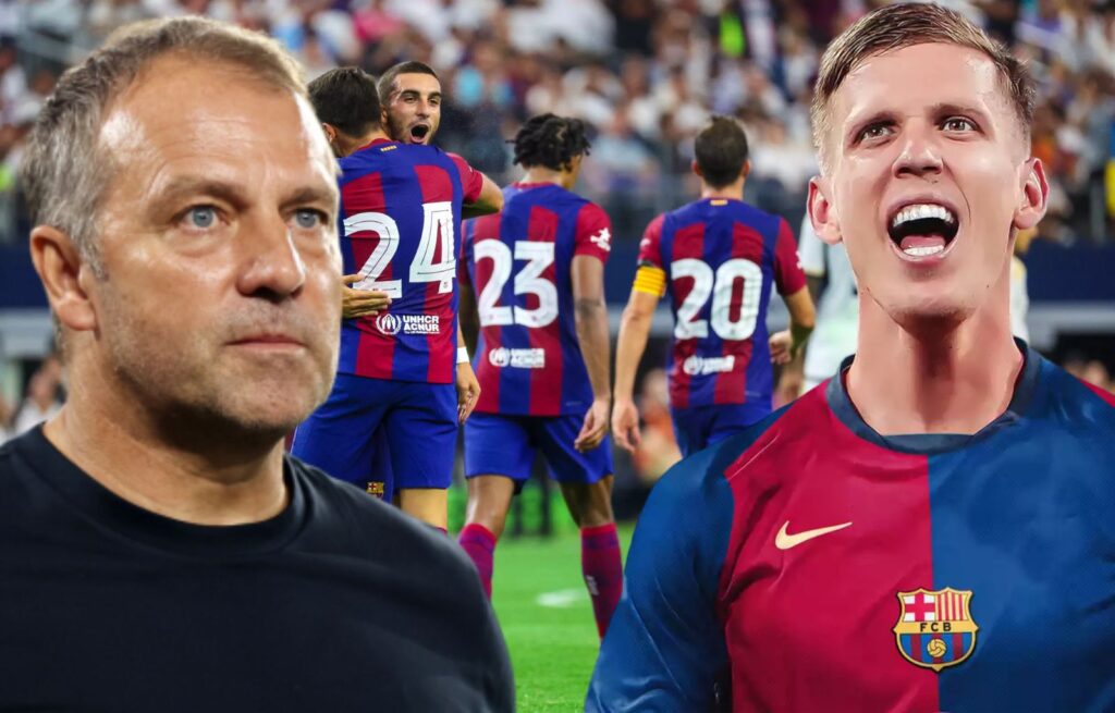 Flick es contundente con Dani Olmo y habla de la preocupación del Barça