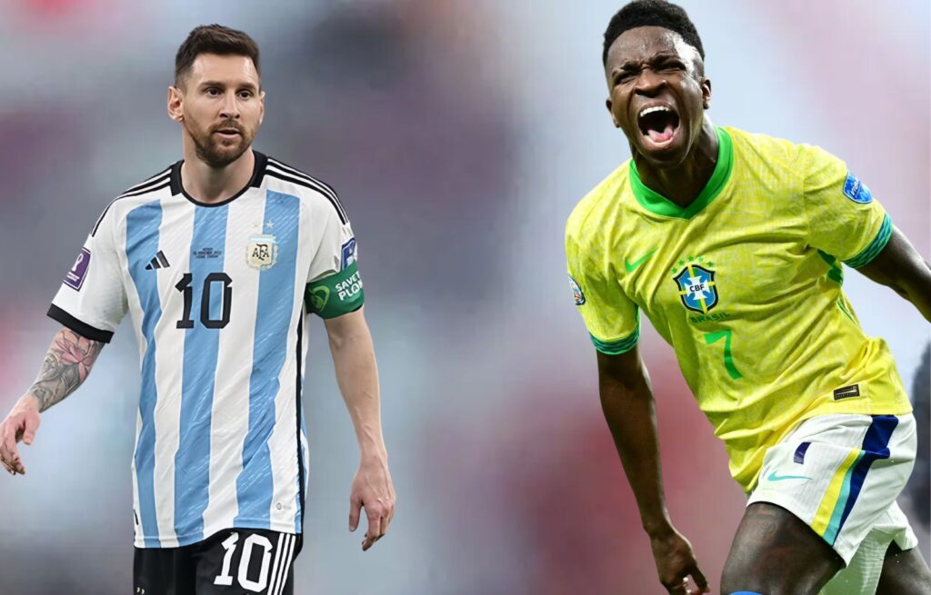 Vinicius Jr es comparado con Messi en Brasil por rendimiento entre Club y Selección