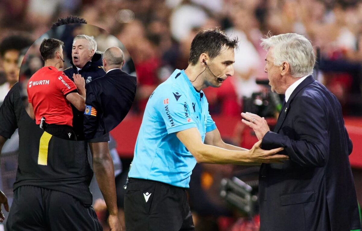 Revelan la tensa conversación entre Ancelotti y el árbitro en el partido Celta de Vigo y el Real Madrid