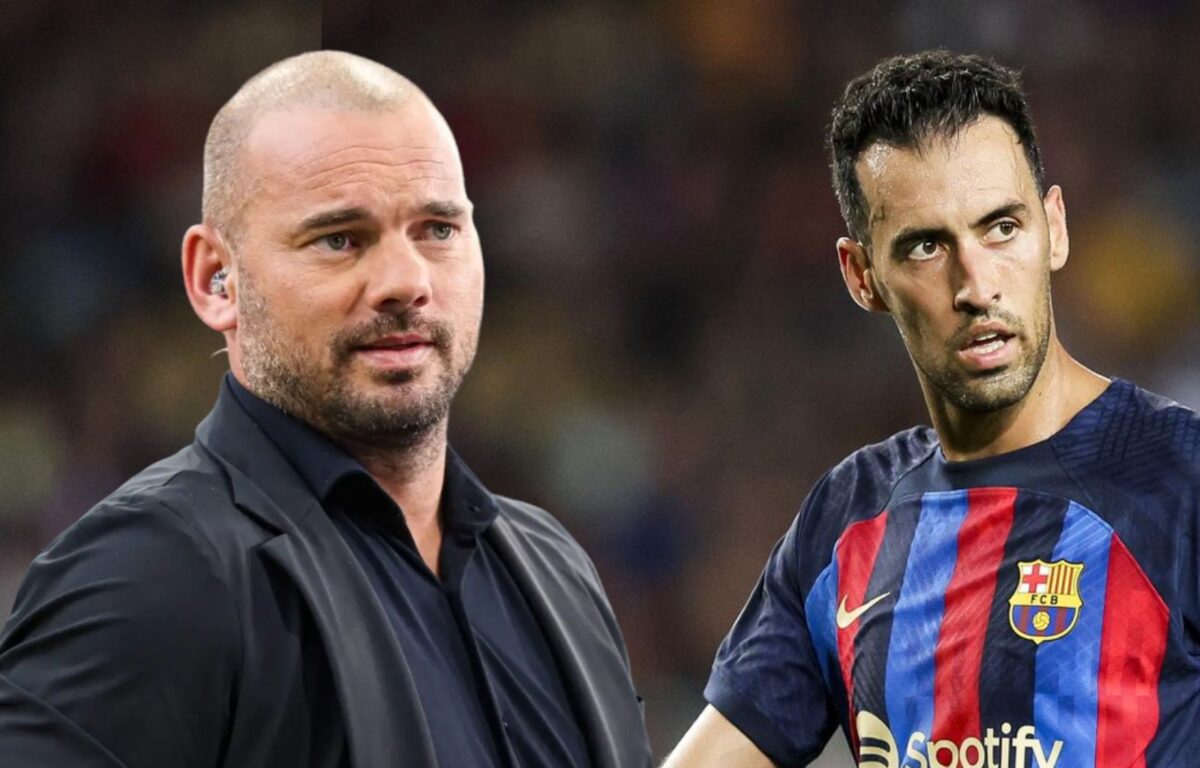 Wesley Sneijder critica duramente a Sergio Busquets Es un llorón