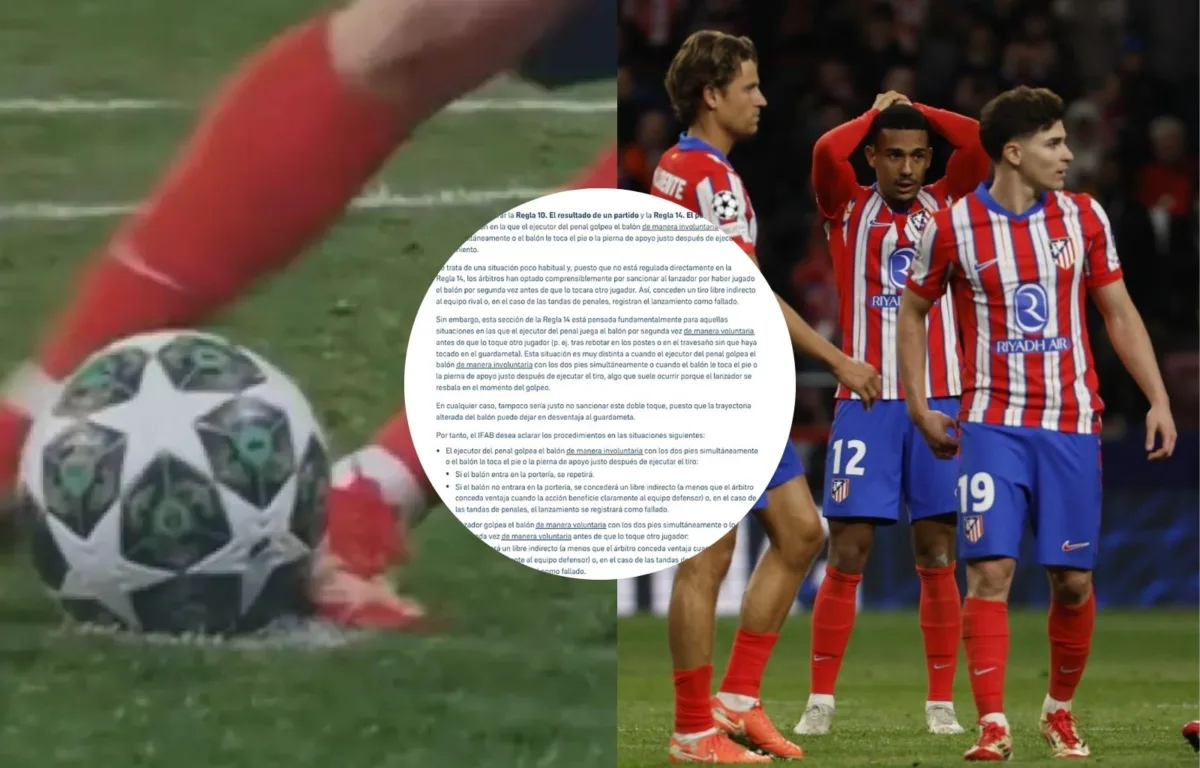 Cambian la ley de penales tras polémico incidente del Atlético y Julián Álvarez en Champions