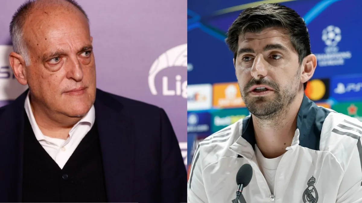 Tebas responde a Courtois “No creo que debamos cambiar el calendario”