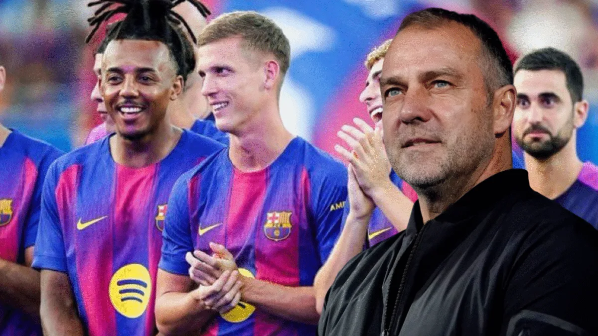 FC Barcelona Flick aprieta a Koundé y Olmo y lanza un mensaje a la plantilla