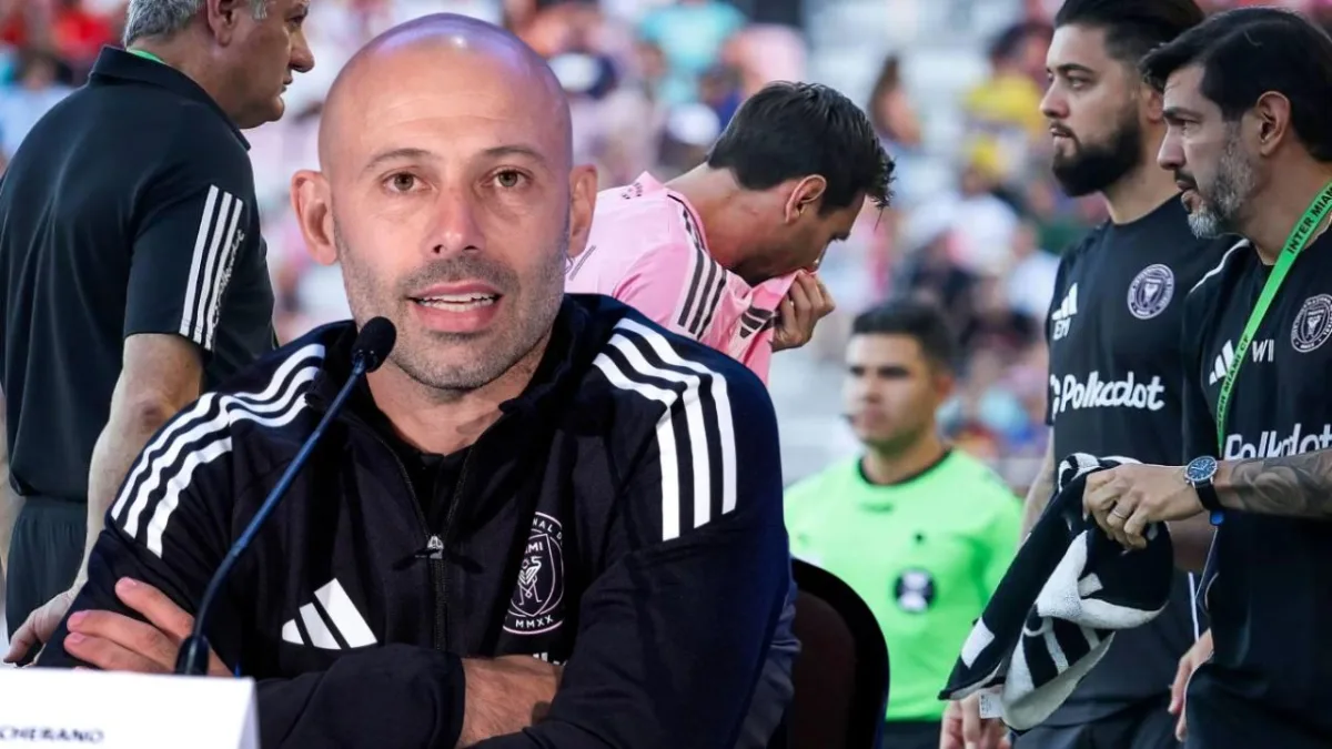 Javier Mascherano deja en claro su molestia con el arbitraje