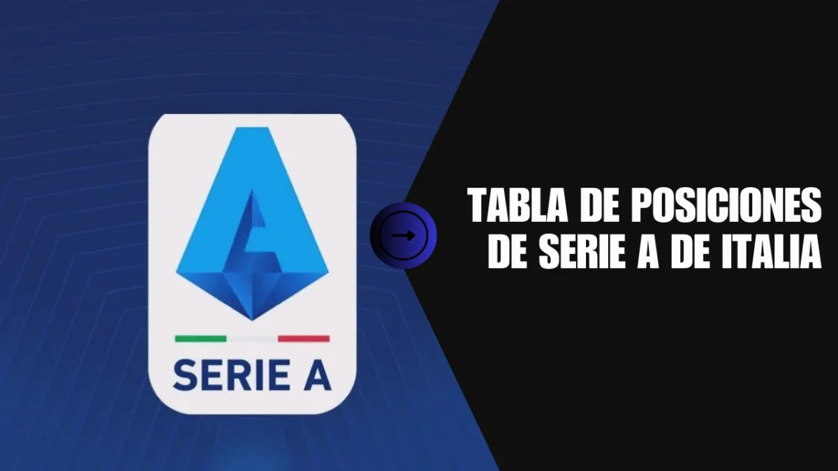 Tabla de Posiciones de Serie A de Italia 1 Tabla de Posiciones de Serie A de Italia